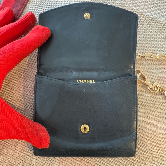 CHANEL CC Logo Leather Bifold Wallet/ - Picture 6 of 16